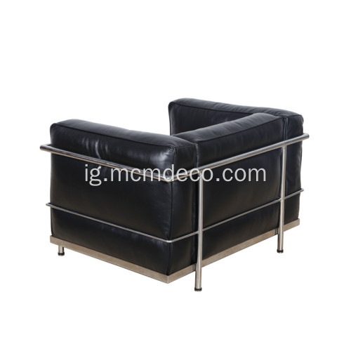 LC3 Ukwu Modele Akpụkpọ anụ Single sofa